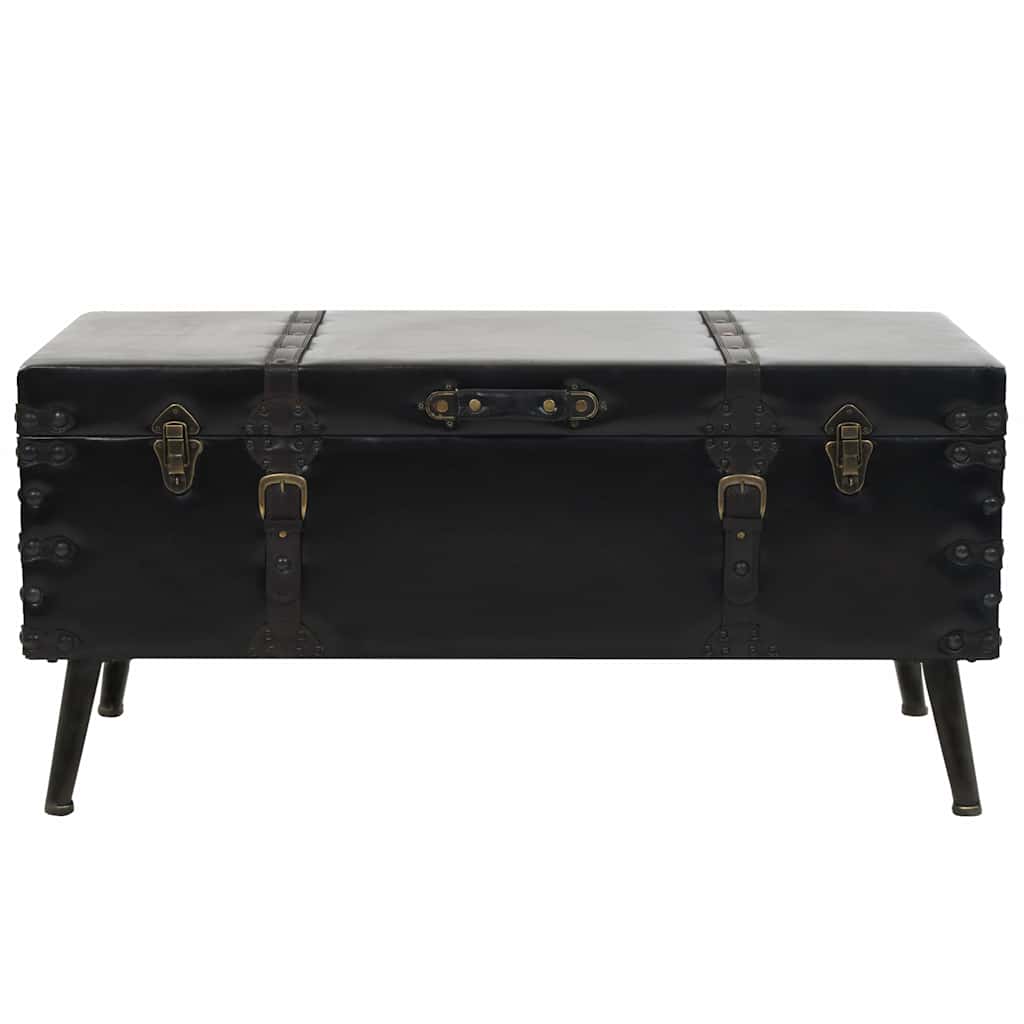 Table basse MDF et acier 102x51x48 cm