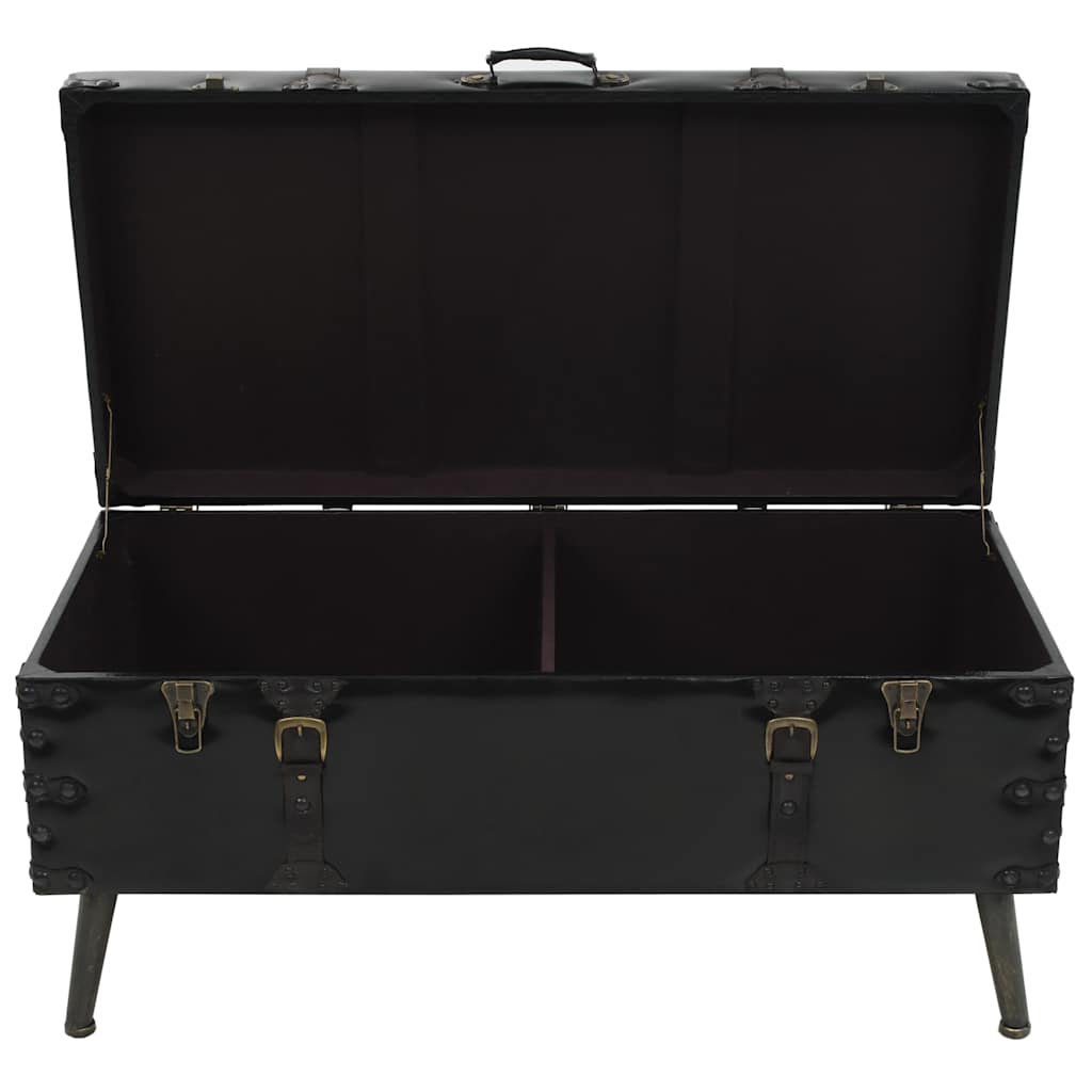 Table basse MDF et acier 102x51x48 cm