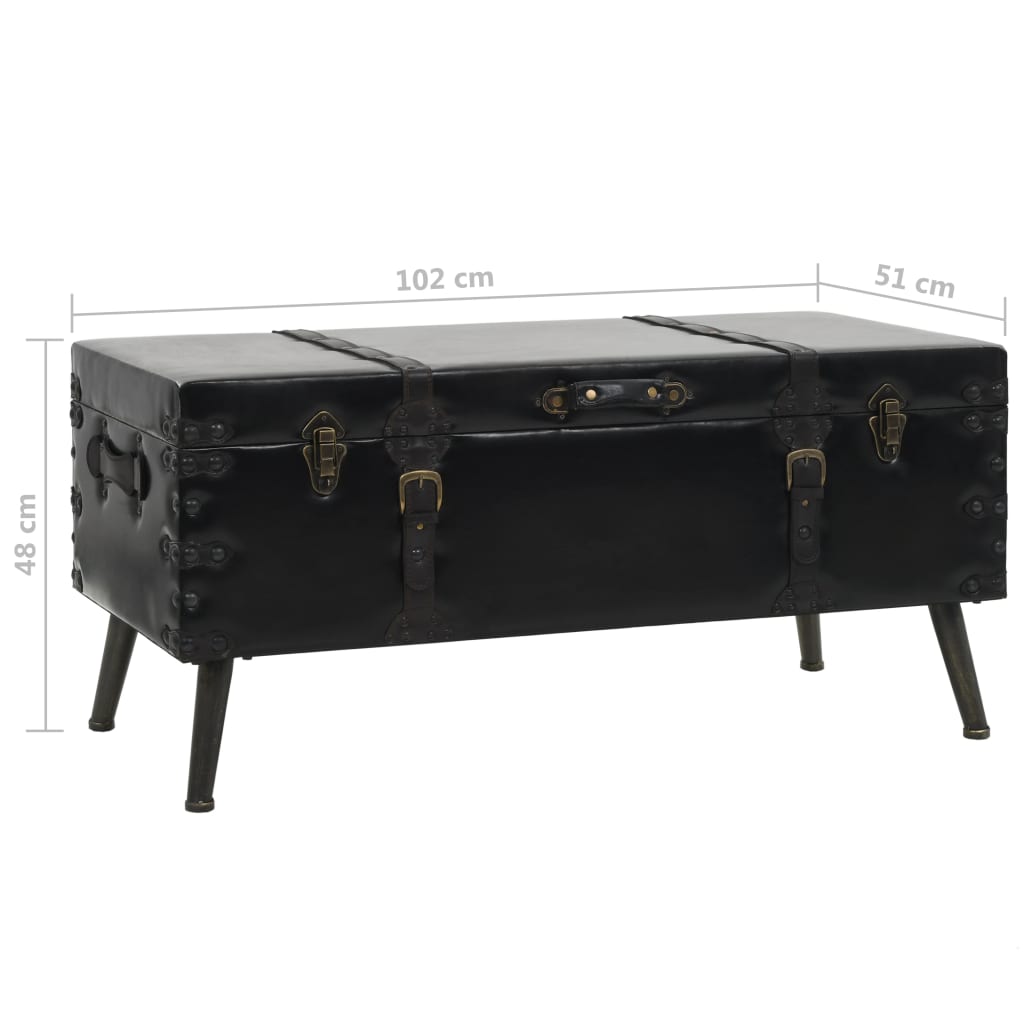 Table basse MDF et acier 102x51x48 cm - XIOS