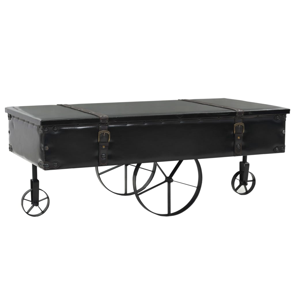 Table basse MDF et bois de sapin 110x55x43 cm - XIOS