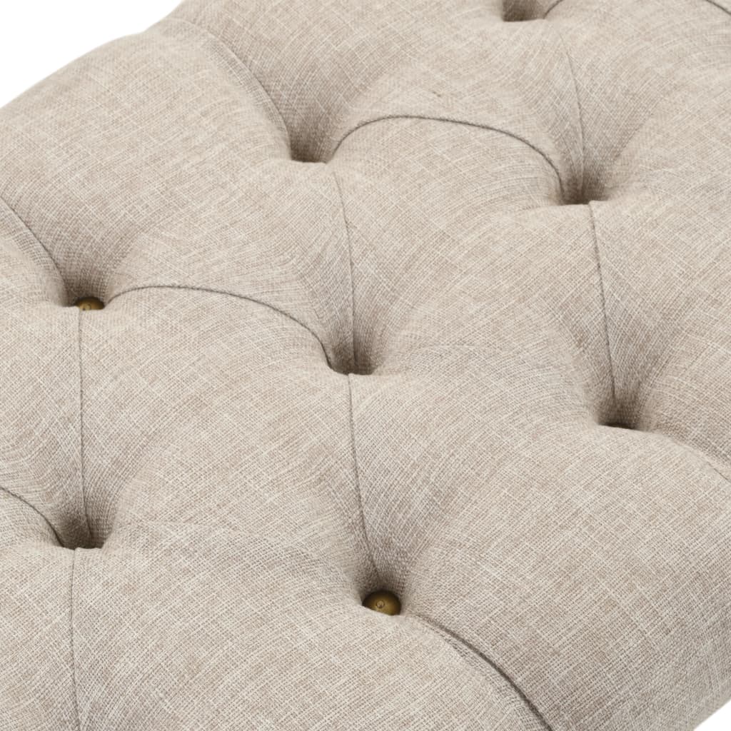 Banc de rangement Bois massif et tissu 103 x 51 x 44 cm - XIOS