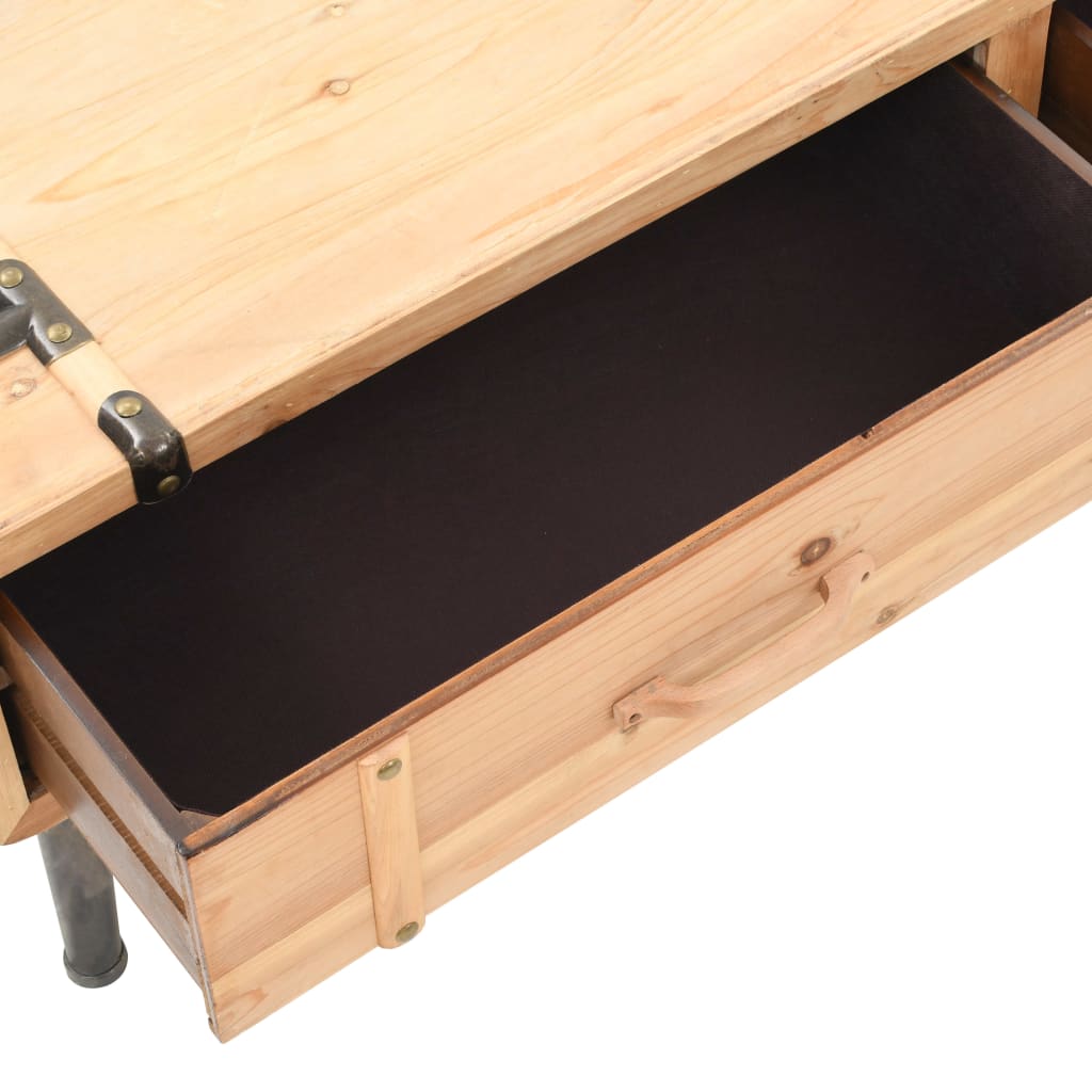 Meuble TV Bois de sapin massif 120x33x35 cm - XIOS