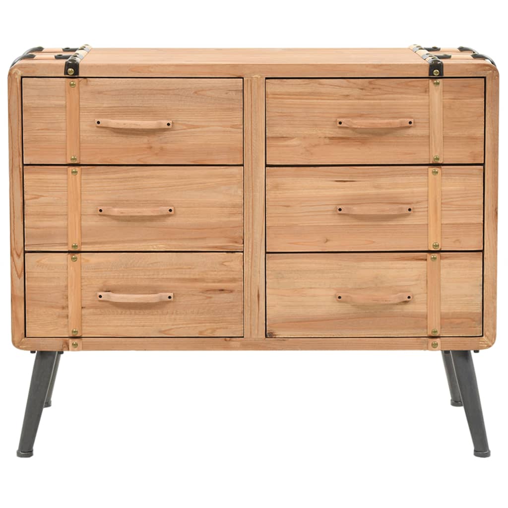 Armoire à tiroirs bois de sapin massif 91x35x73 cm - XIOS