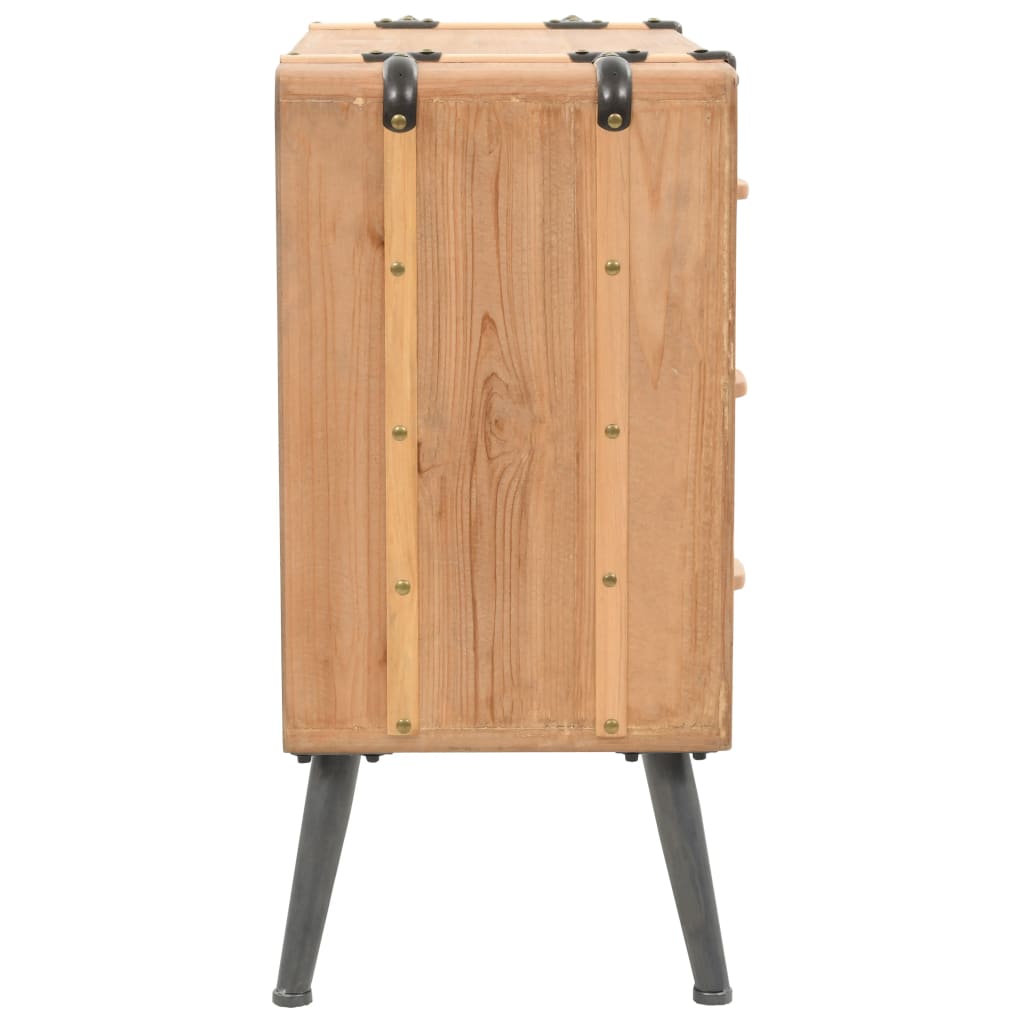 Armoire à tiroirs bois de sapin massif 91x35x73 cm - XIOS