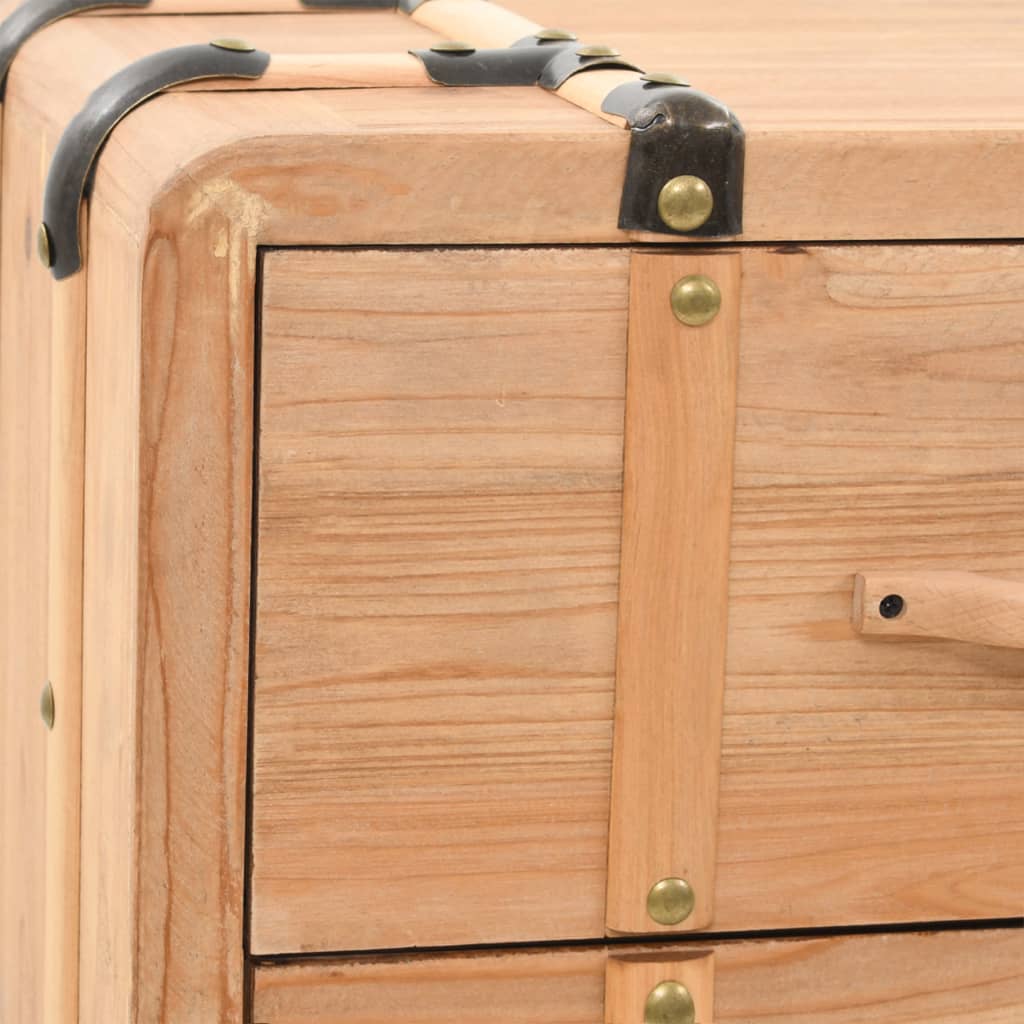 Armoire à tiroirs bois de sapin massif 91x35x73 cm - XIOS
