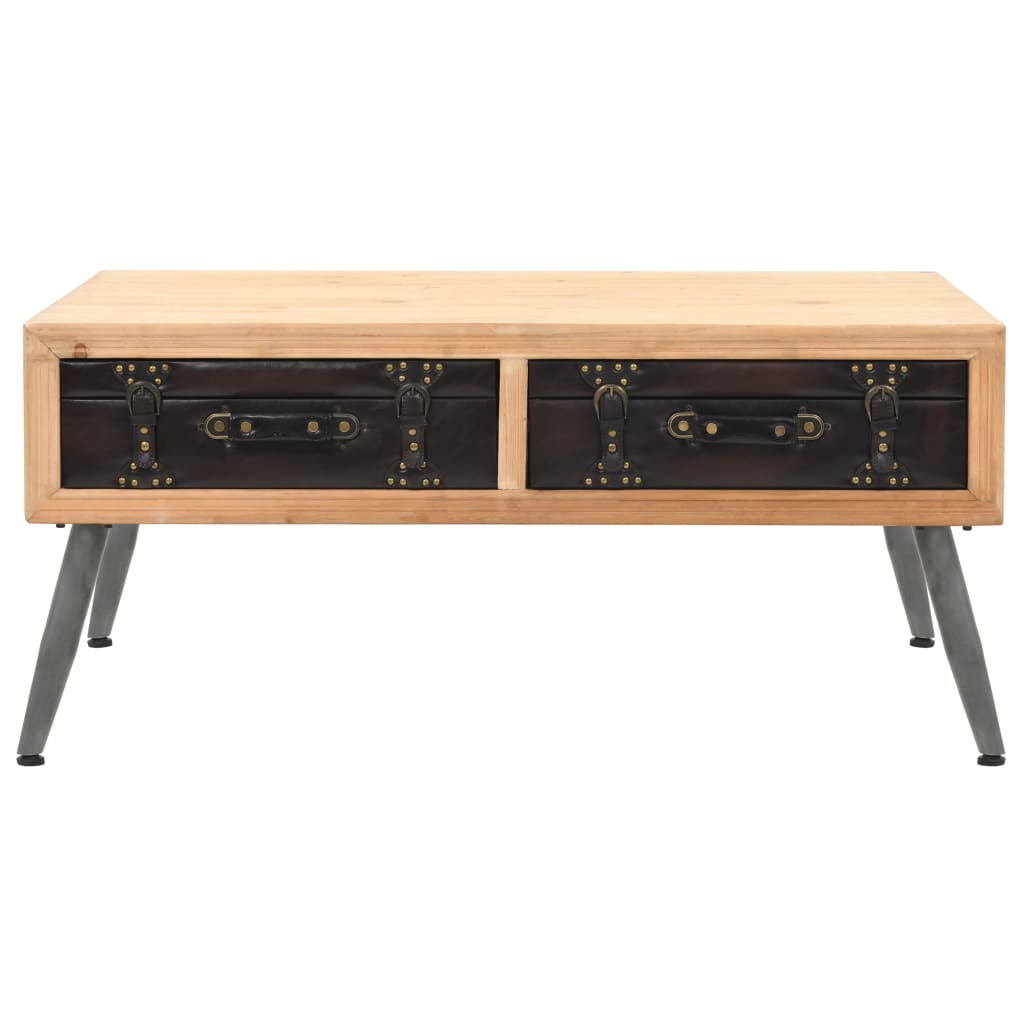 Table basse Bois massif de sapin 115x55x50 cm - XIOS