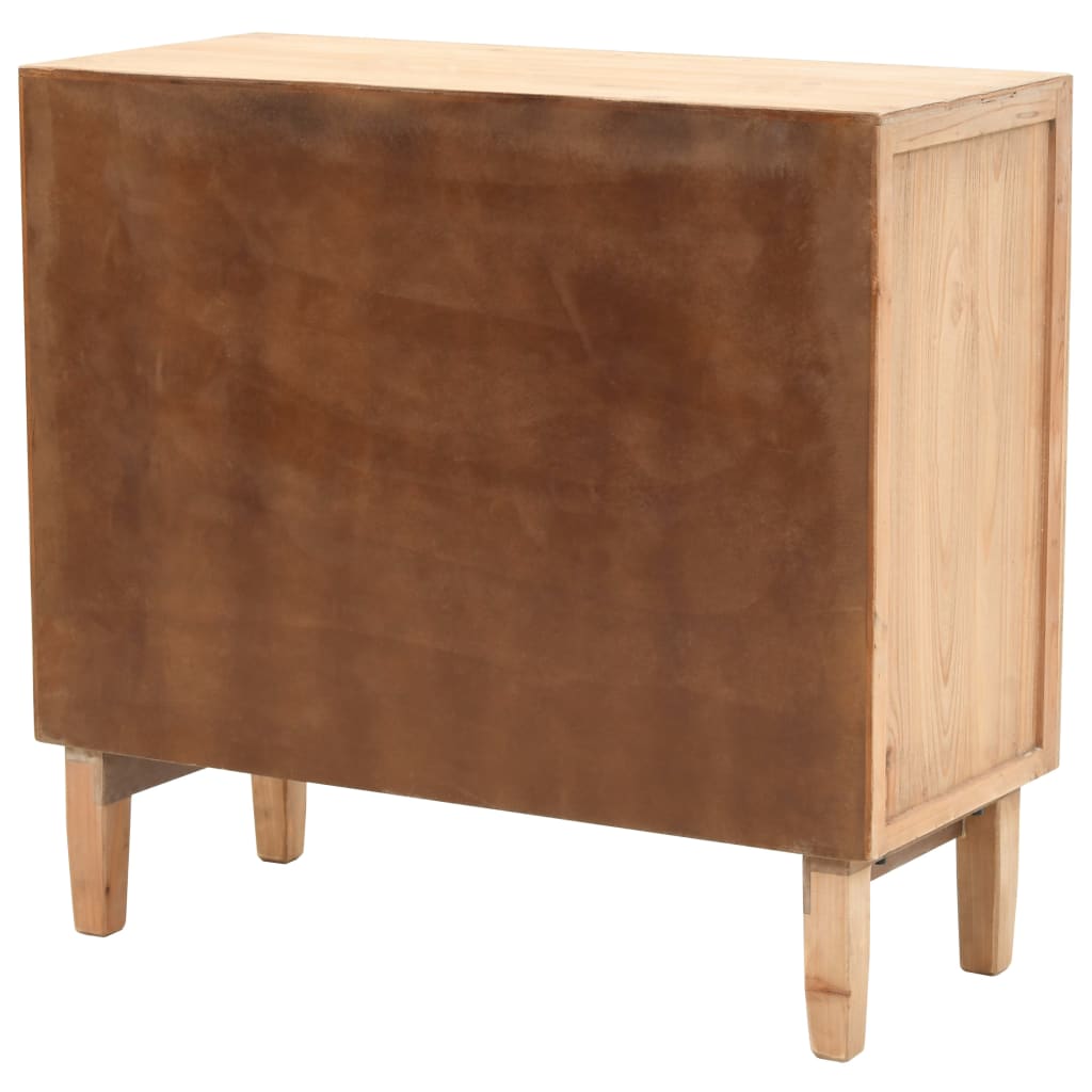 Armoire à tiroirs bois de sapin massif 80x36x75 cm - XIOS