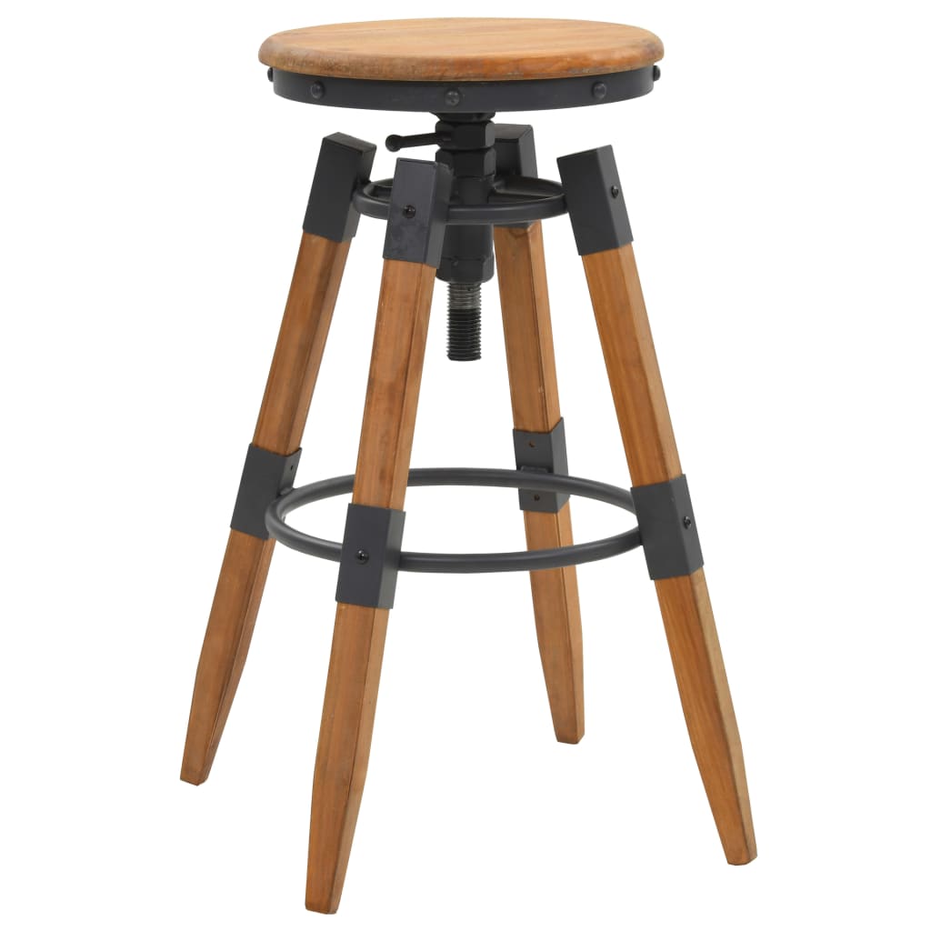 Tabourets de bar lot de 2 bois de sapin solide - XIOS
