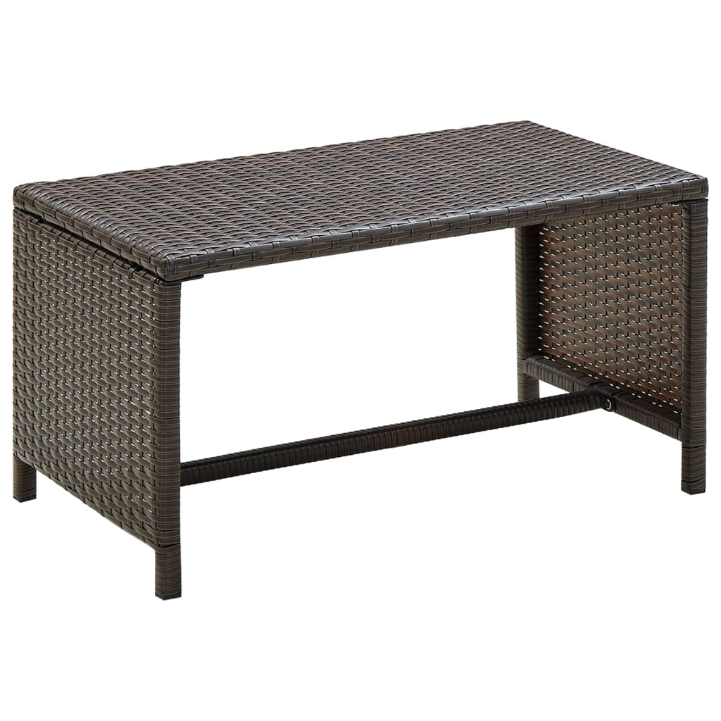 Salon de jardin 4 pcs avec coussins Résine tressée Marron - XIOS