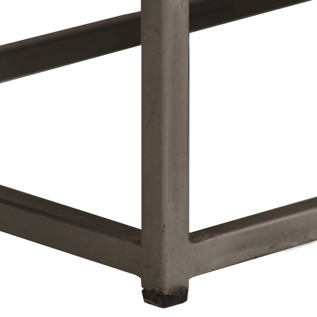 Meuble TV Teck recyclé et acier 120x30x40 cm - XIOS