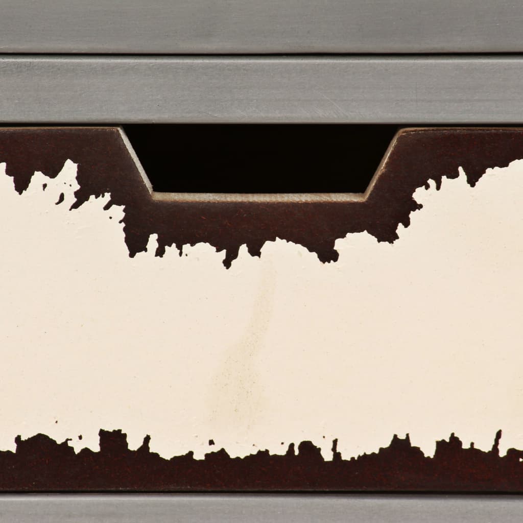 Buffet Bois de manguier massif et acier 65x33x76 cm - XIOS