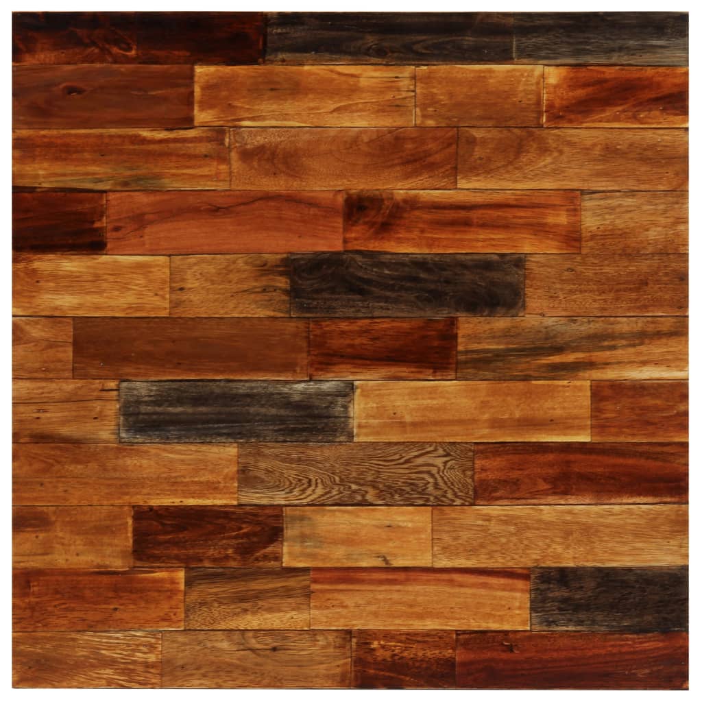 Ensemble de bar 3 pcs Bois massif recyclé et cuir de chèvre - XIOS