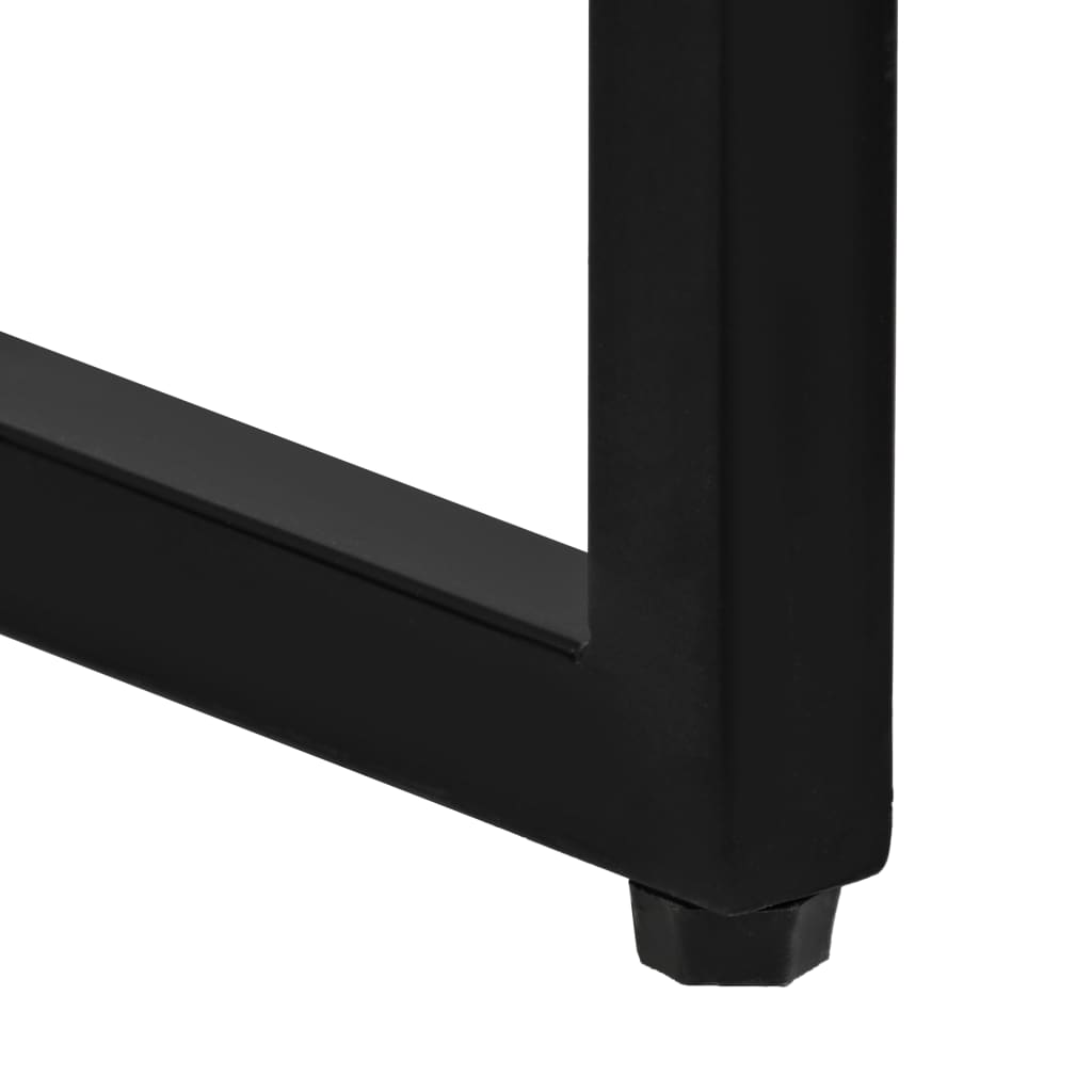 Ensemble de bar 3 pcs Bois massif recyclé et cuir de chèvre - XIOS