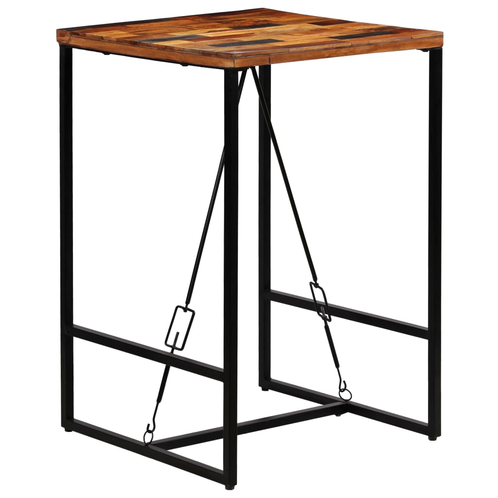 Table de bar Bois de récupération massif 70x70x106 cm - XIOS