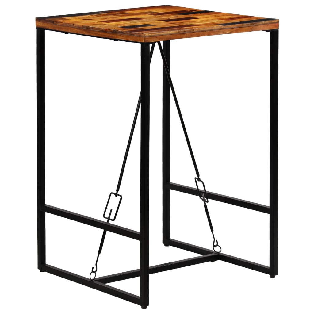 Table de bar Bois de récupération massif 70x70x106 cm - XIOS