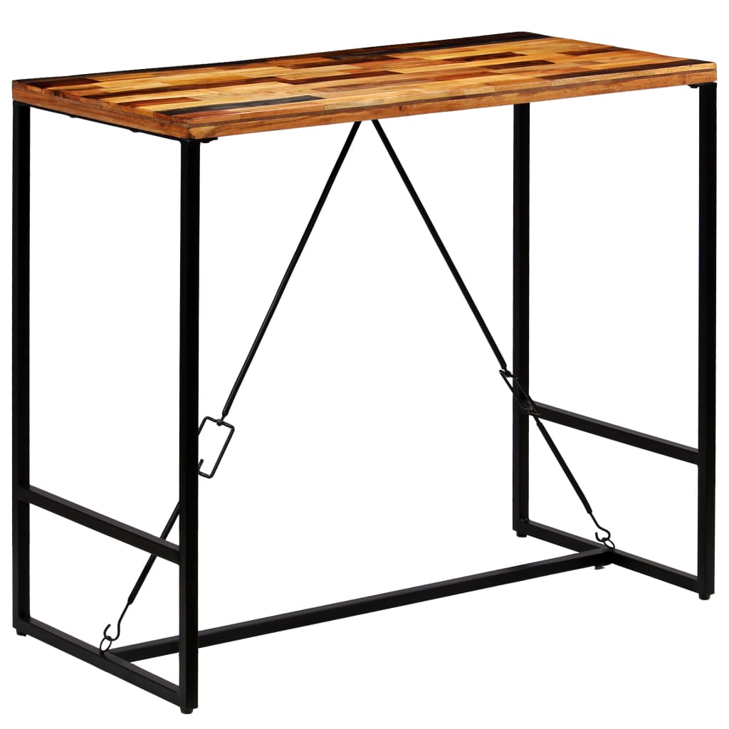 Table de bar Bois de récupération massif 120x60x106 cm - XIOS
