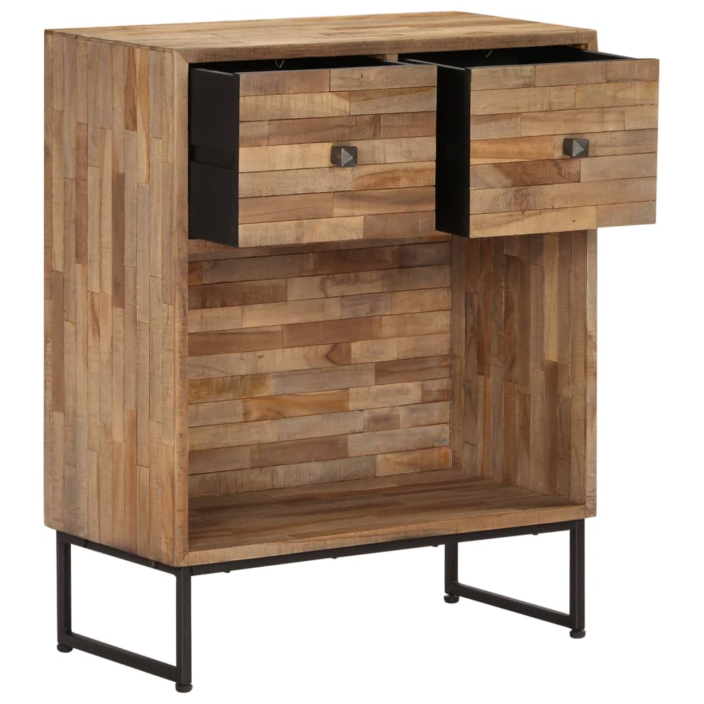 Buffet Bois de teck recyclé 60x30x75 cm - XIOS