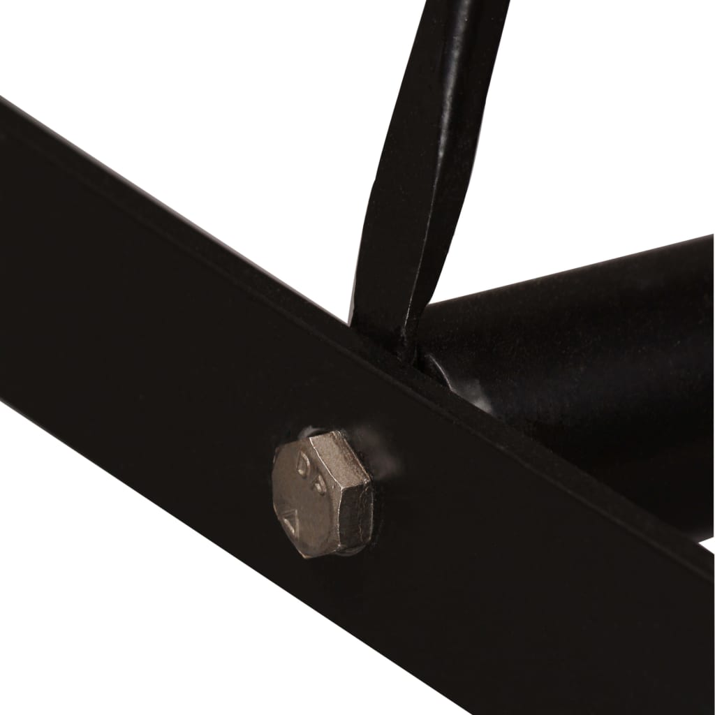 Ensemble de bar 3 pcs Bois d'acacia massif et cuir véritable - XIOS