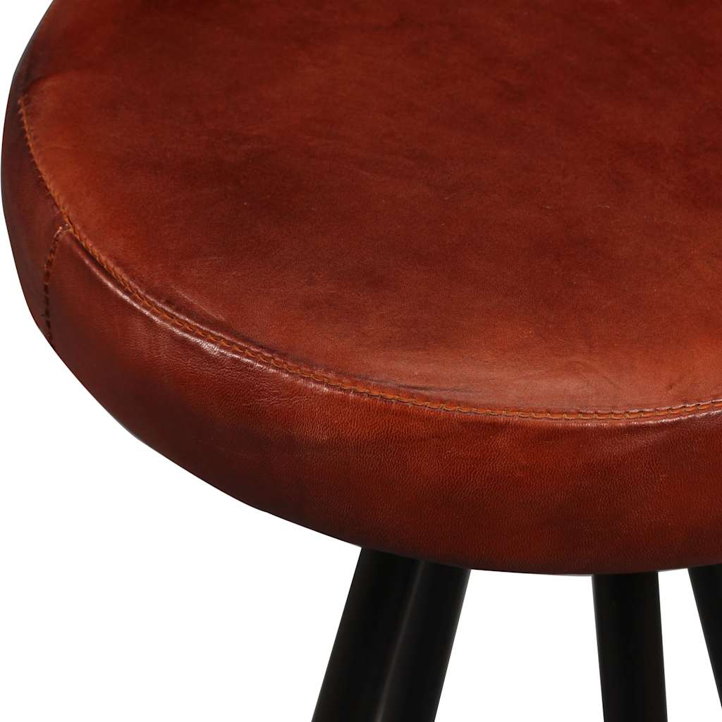 Ensemble de bar 5 pcs Bois d'acacia massif et cuir véritable - XIOS
