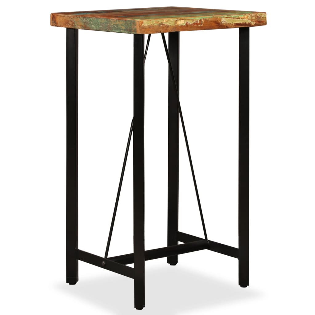 Ensemble de bar 3 pcs Bois de récupération massif - XIOS