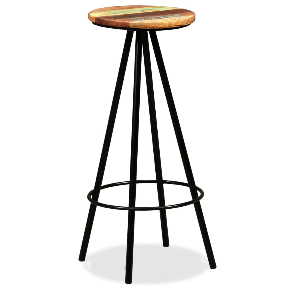 Ensemble de bar 3 pcs Bois de récupération massif - XIOS