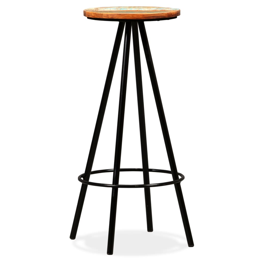Ensemble de bar 5 pcs Bois de récupération massif - XIOS