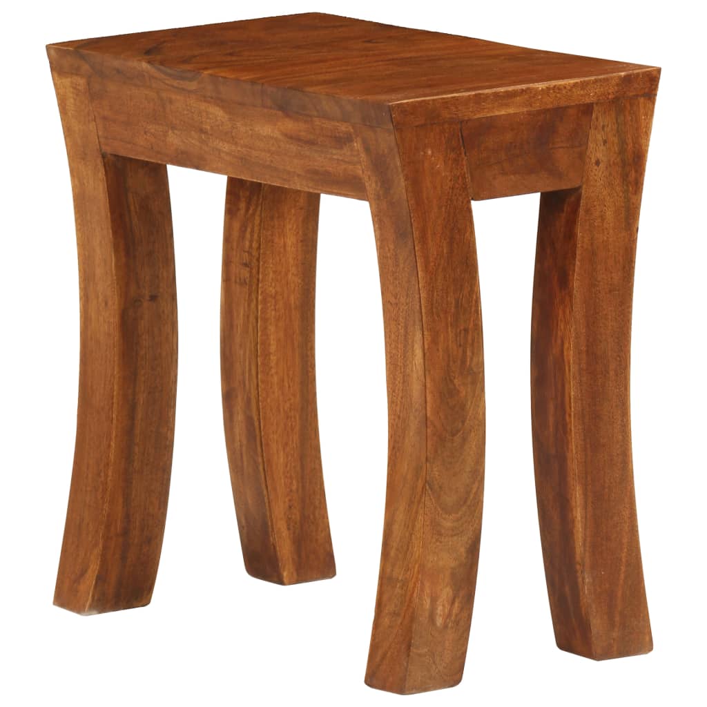 Table gigogne 3 pcs Bois massif d'acacia 50x35x50 cm Marron - XIOS