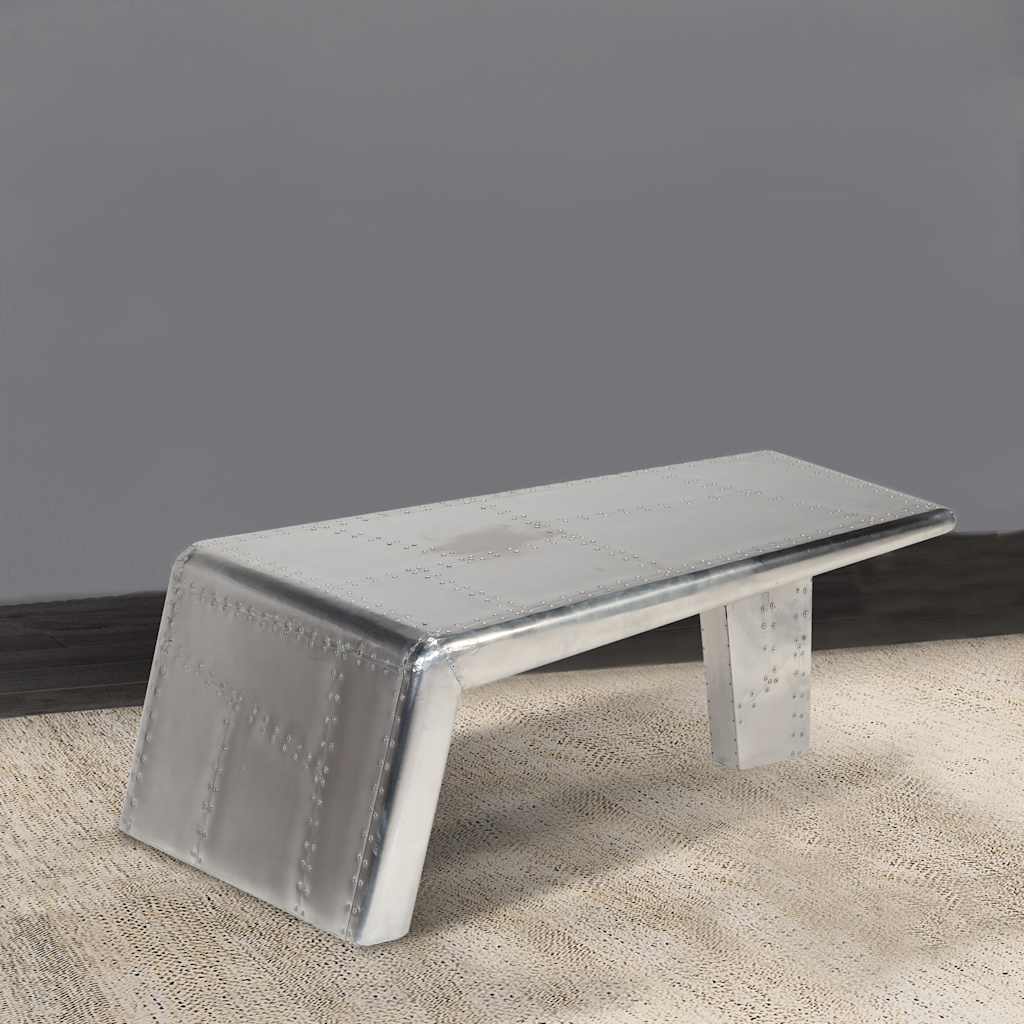 Table basse Aviator Style d'avion vintage Aluminium - XIOS