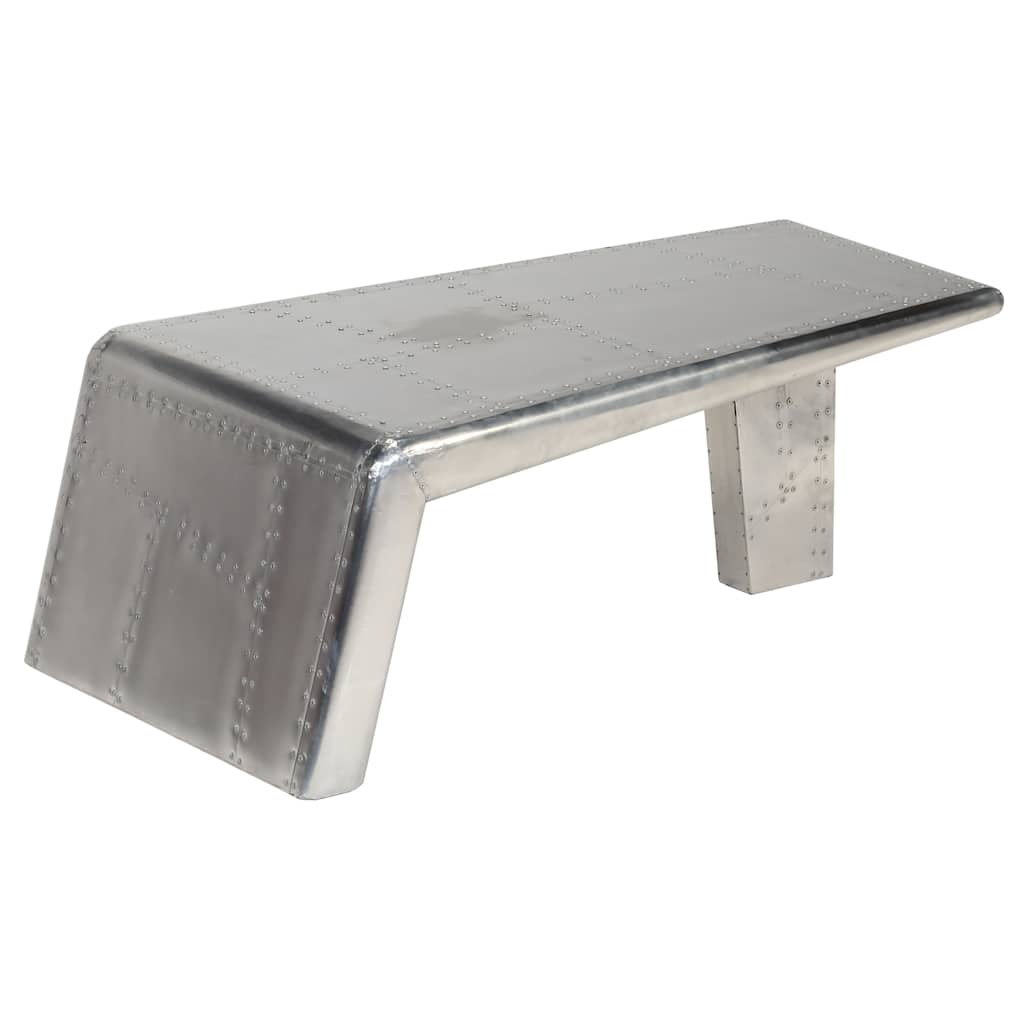 Table basse Aviator Style d'avion vintage Aluminium