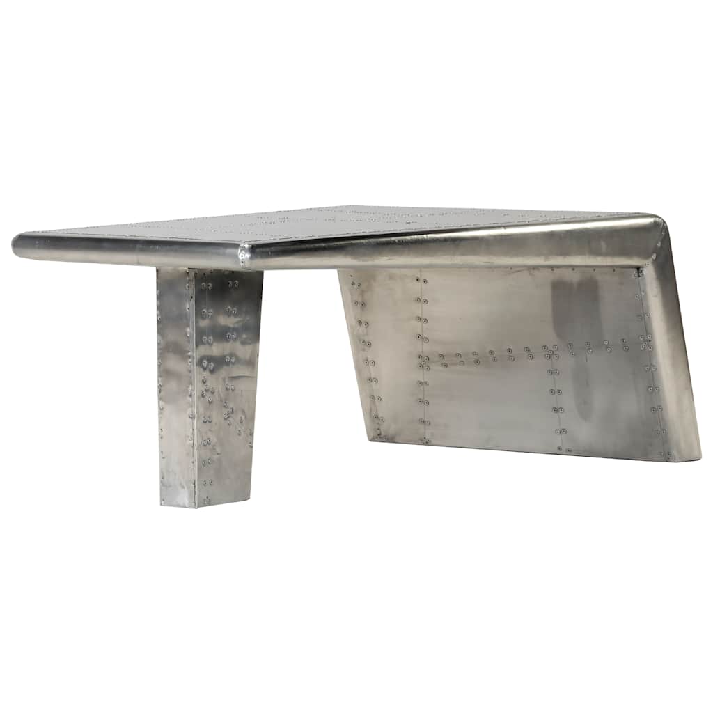 Table basse Aviator Style d'avion vintage Aluminium