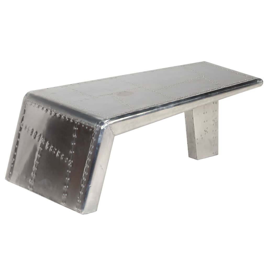 Table basse Aviator Style d'avion vintage Aluminium