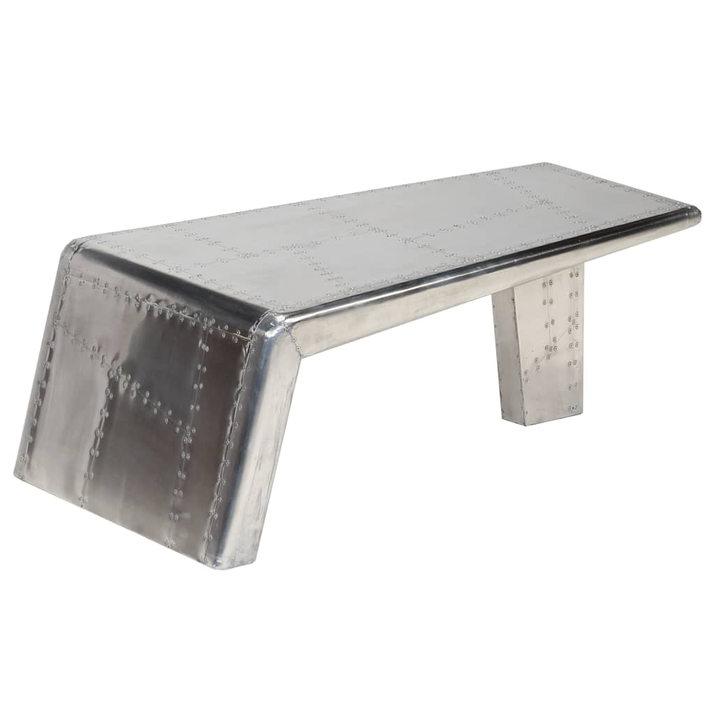 Table basse Aviator Style d'avion vintage Aluminium