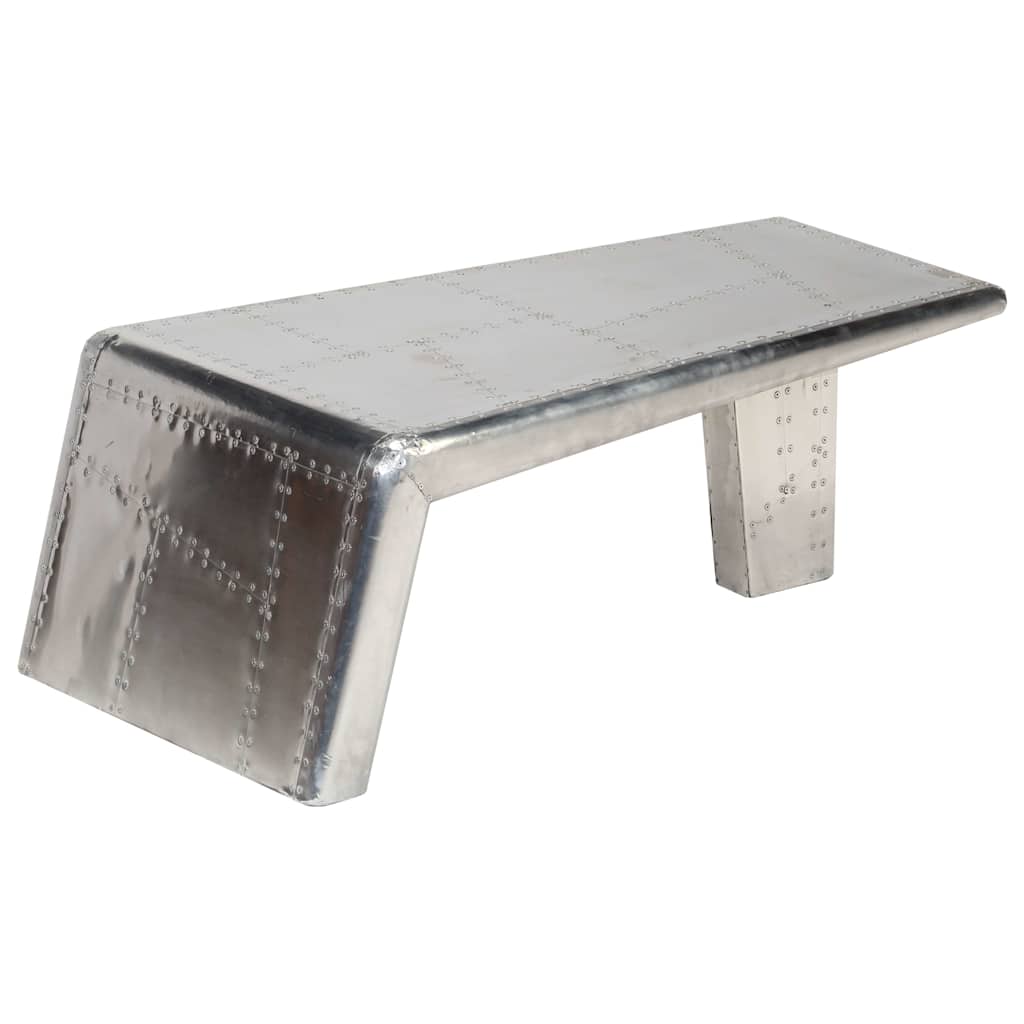 Table basse Aviator Style d'avion vintage Aluminium