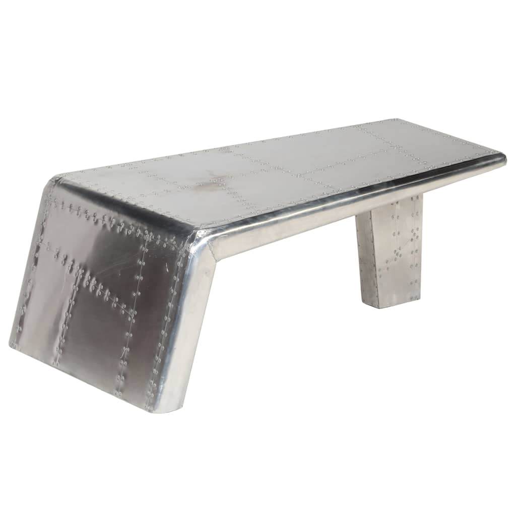 Table basse Aviator Style d'avion vintage Aluminium