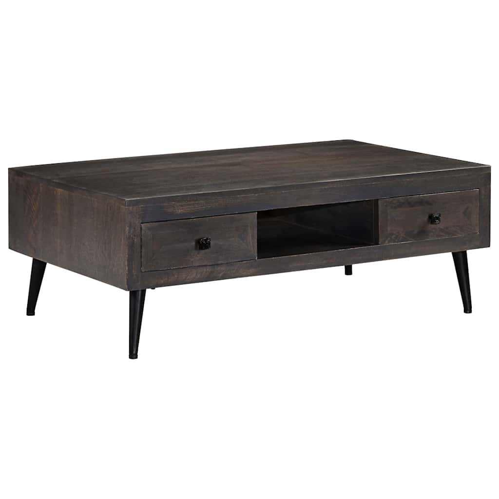 Table basse bois de manguier massif 100x60x35 cm - XIOS
