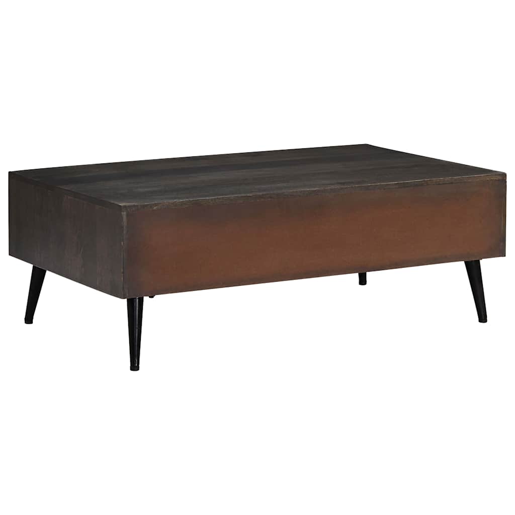 Table basse bois de manguier massif 100x60x35 cm - XIOS