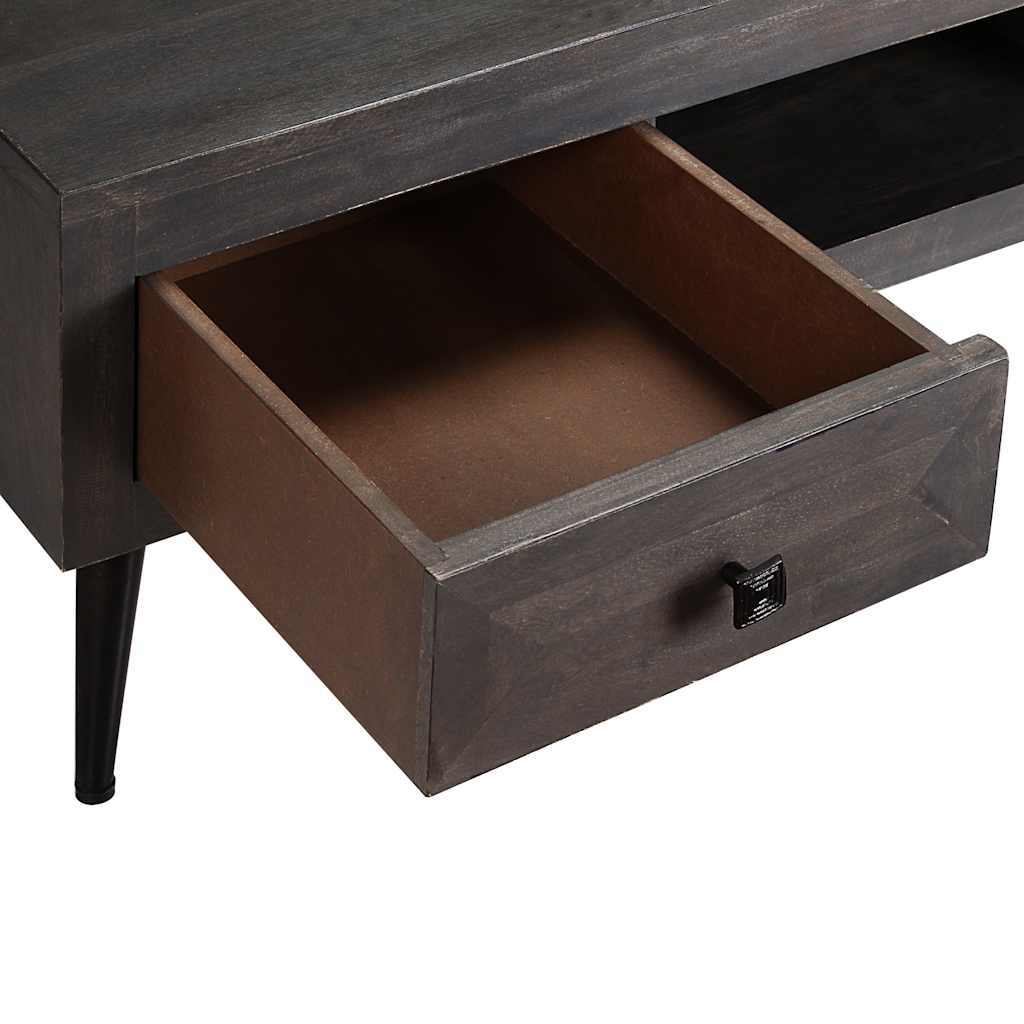 Table basse bois de manguier massif 100x60x35 cm - XIOS
