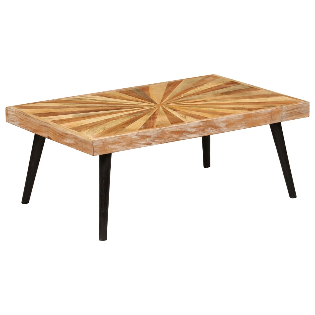 Table basse Bois de manguier massif 90x55x36 cm - XIOS