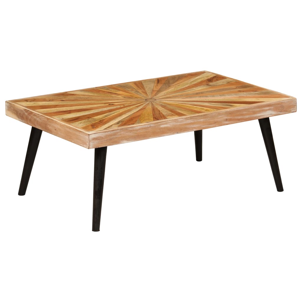 Table basse Bois de manguier massif 90x55x36 cm - XIOS