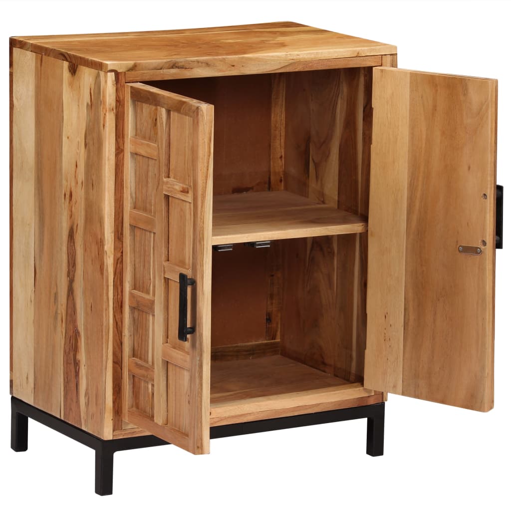 Buffet Bois d'acacia solide 60x35x76 cm Marron