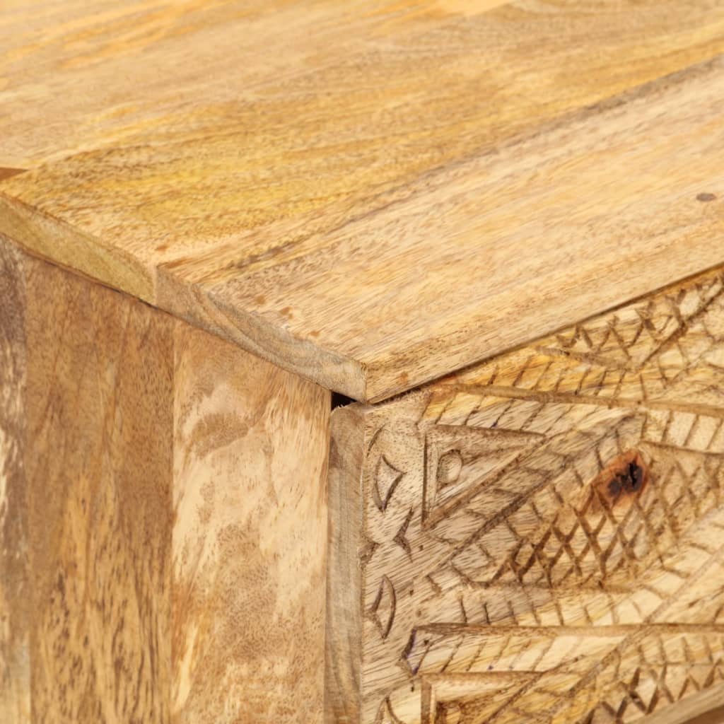 Meuble TV Bois de manguier solide 110x30x40 cm - XIOS