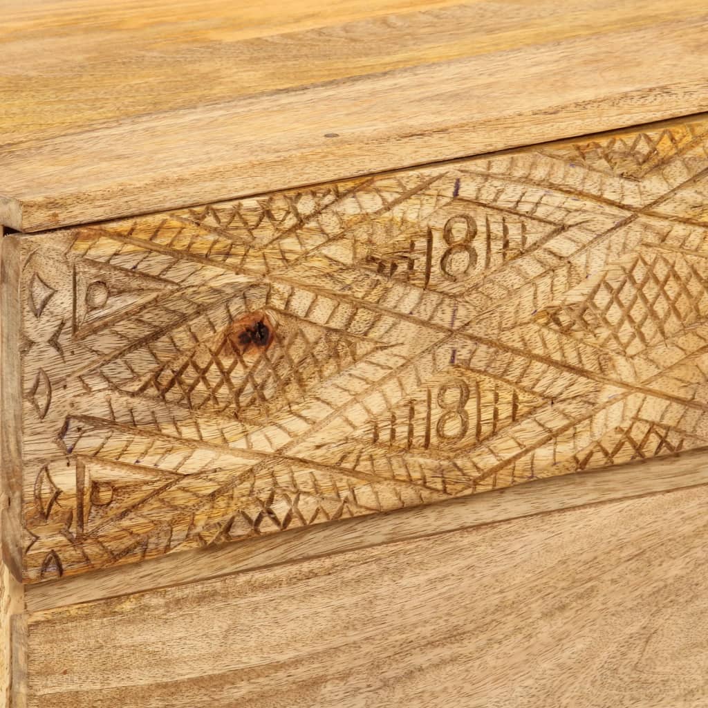 Meuble TV Bois de manguier solide 110x30x40 cm - XIOS
