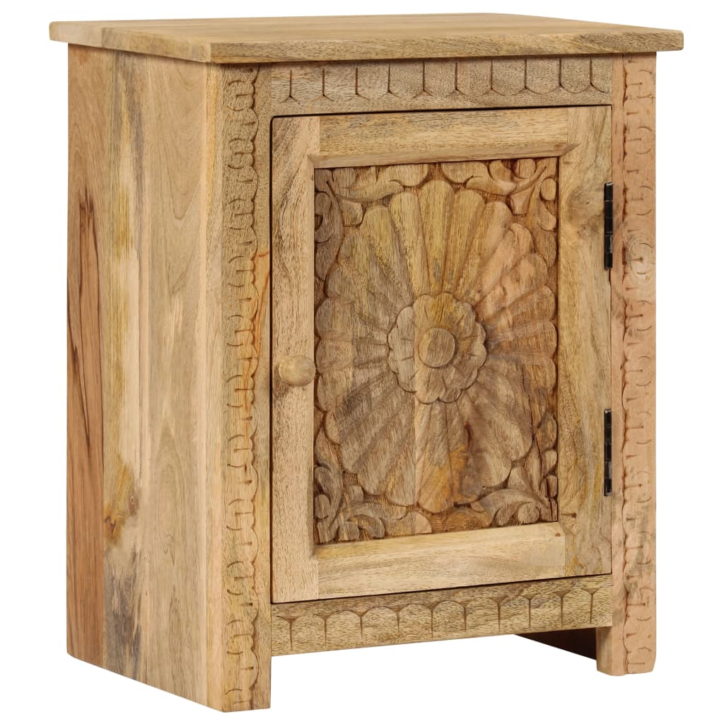 Table de chevet Bois de manguier massif 40x30x50 cm - XIOS