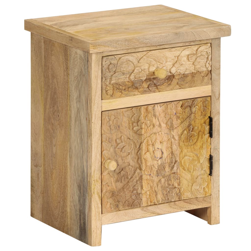 Table de chevet Bois de manguier massif 40x30x50 cm - XIOS