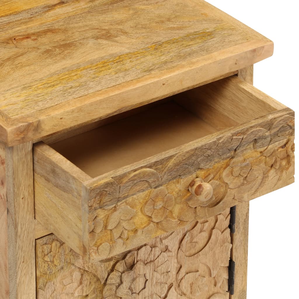 Table de chevet Bois de manguier massif 40x30x50 cm - XIOS