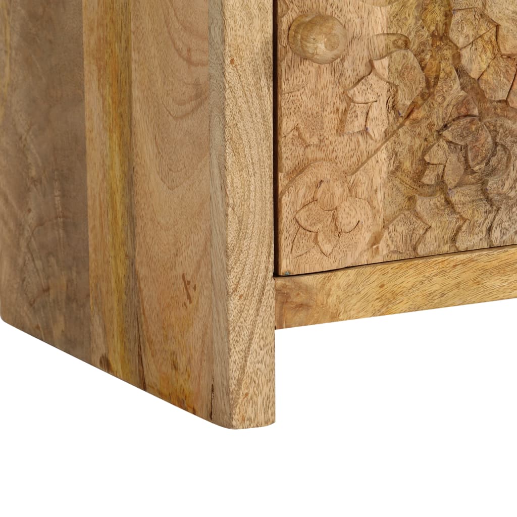 Table de chevet Bois de manguier massif 40x30x50 cm - XIOS