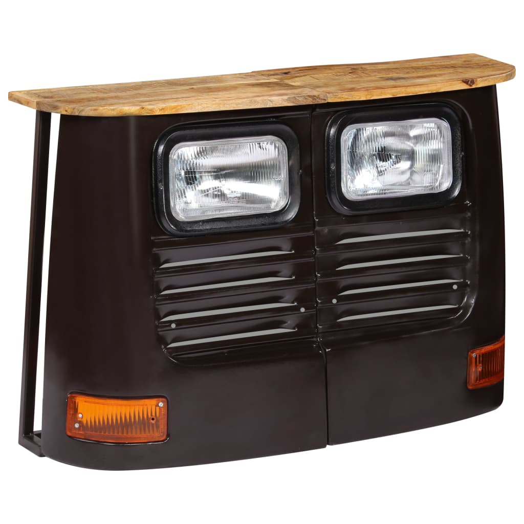 Buffet en forme de camion Bois de manguier massif Gris foncé - XIOS