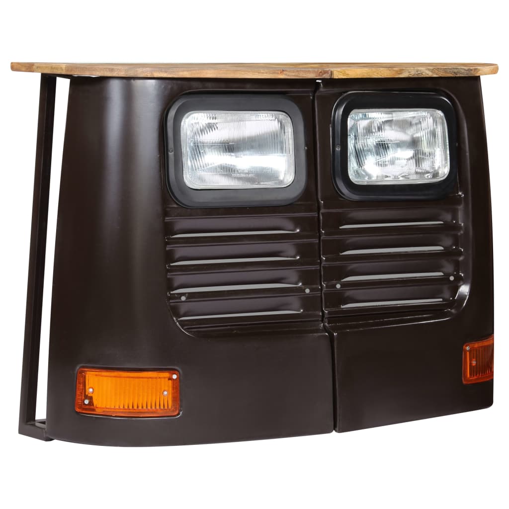 Buffet en forme de camion Bois de manguier massif Gris foncé - XIOS