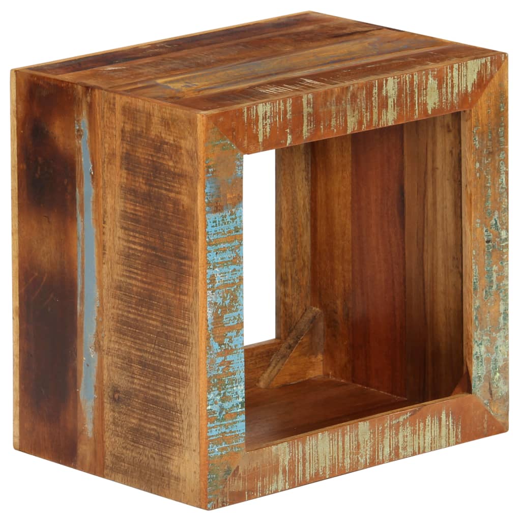 Tabouret 40x30x40 cm Bois de récupération solide - XIOS