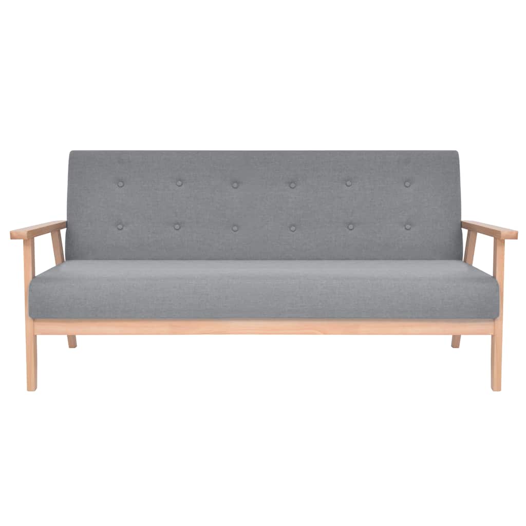 Ensemble de canapés 2 pcs Tissu Gris clair - XIOS